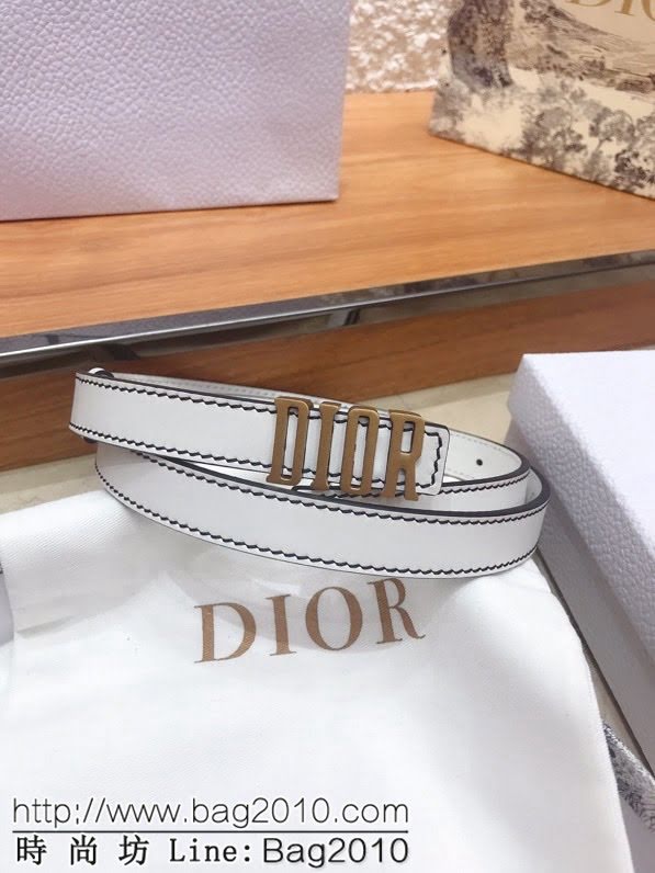 Dior女士腰帶 迪奧經典復古小字母牛皮腰帶  jjp1216